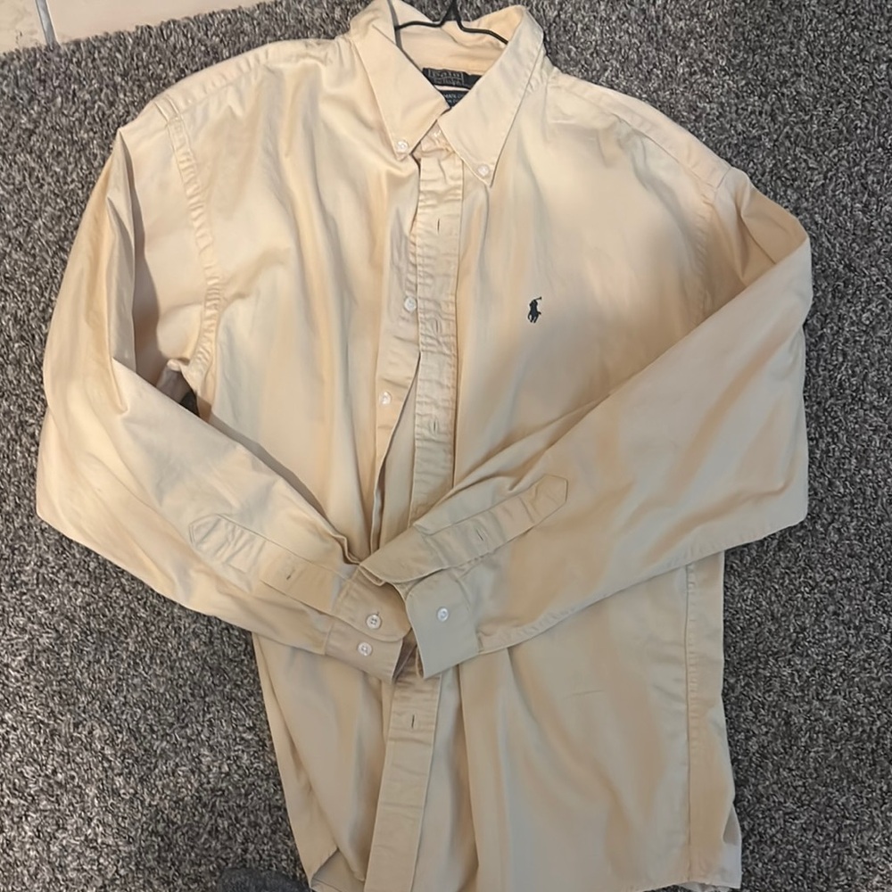 Polo Ralph Lauren Beige Button-Down Shirt